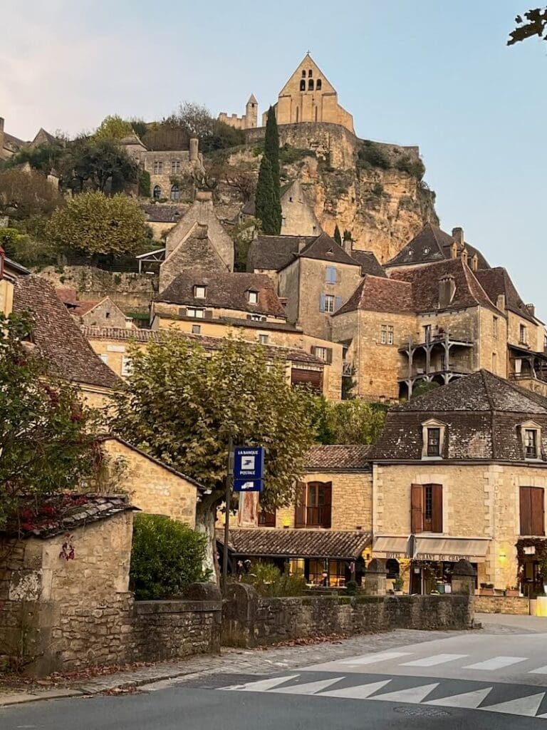 hillside in France with homes